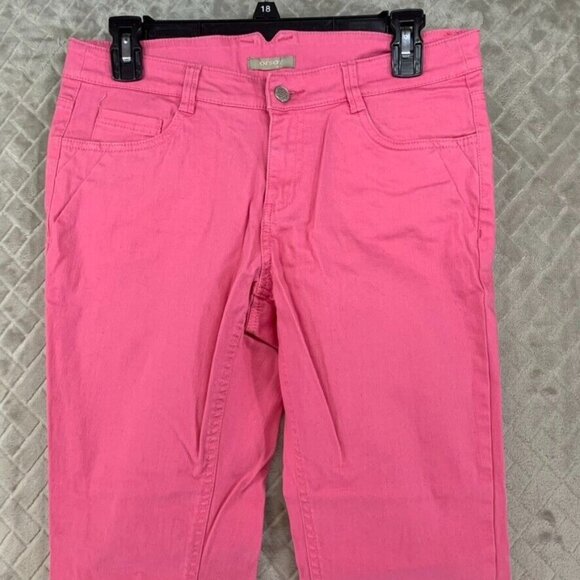 Orsay Womens 8 Denim Jeans Pink Skinny Low Rise Stretch Barbie Preppy - Picture 2 of 14